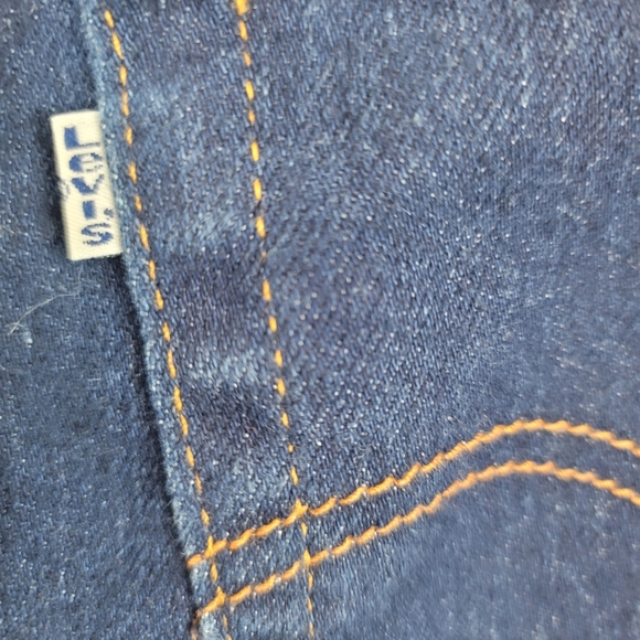Vintage 1970s Levis HighRise Elastic Back Jeans 16 - Picture 11 of 12